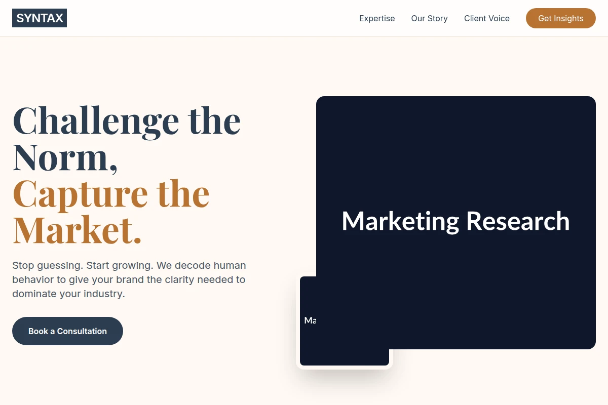Syntax Marketing Research